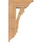 Ekena Millwork Merced Traditional Smooth Bracket w/ Offset Brace, Western Red Cedar, 7 1/2"W x 18"D x 30"H BKT0806X18X30MRC01SWR - alternate 3